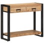 Mesa Consola Marrón 90 x 33 x 75 cm Madera de Acacia Sólida en Mesas auxiliares | Comprar online en Foru.es