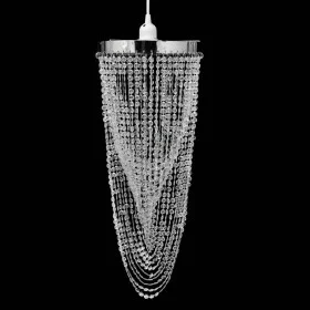 Lámpara colgante elegante con cristales, 22 x 58 cm de vidaXL, Lámparas de araña - Ref: Foro24-241120, Precio: 28,40 €, Descu...