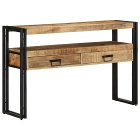 Mesa Consola Marrón 120 x 33 x 75 cm Madera de mango maciza en Mesas auxiliares | Comprar online en Foru.es