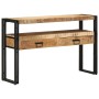 Mesa Consola Marrón 120 x 33 x 75 cm Madera de mango maciza en Mesas auxiliares | Comprar online en Foru.es