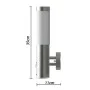 2 Outdoor wall lights with motion detector, 11 x 35cm by vidaXL, Wall sconces - Ref: Foro24-160164, Price: 52,77 €, Discount: %