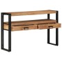 Mesa Consola Marrón 120 x 33 x 75 cm Madera de Acacia Sólida en Mesas auxiliares | Comprar online en Foru.es