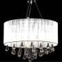 Lámpara colgante con 85 cristales blanca de vidaXL, Lámparas de araña - Ref: Foro24-60345, Precio: 120,62 €, Descuento: %
