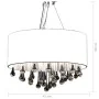 Lámpara colgante con 85 cristales blanca de vidaXL, Lámparas de araña - Ref: Foro24-60345, Precio: 120,62 €, Descuento: %