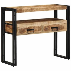 Mesa Consola Marrón 90 x 33 x 75 cm Madera de mango maciza en Mesas auxiliares | Comprar online en Foru.es