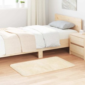 Alfombra de pelo largo NAVARRA color crema 60x100 cm Poliéster en Alfombras | Comprar online en Foru.es