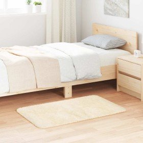 Alfombra de pelo largo NAVARRA color crema 60x100 cm Poliéster en Alfombras | Comprar online en Foru.es