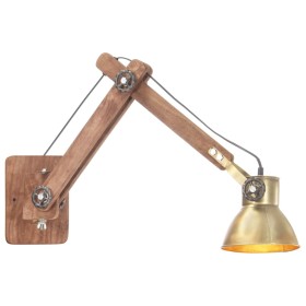 Lámpara de pared redonda estilo industrial latón E27 de vidaXL, Apliques de pared - Ref: Foro24-320576, Precio: 63,73 €, Desc...