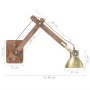 Lámpara de pared redonda estilo industrial latón E27 de vidaXL, Apliques de pared - Ref: Foro24-320576, Precio: 62,52 €, Desc...
