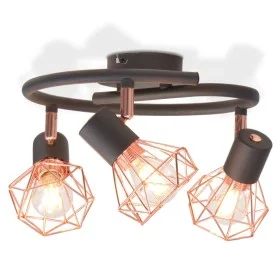 Lámpara de techo con 3 bombillas LED de filamento 12 W de vidaXL, Apliques de techo - Ref: Foro24-244395, Precio: 47,29 €, De...
