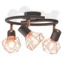 Lámpara de techo con 3 bombillas LED de filamento 12 W de vidaXL, Apliques de techo - Ref: Foro24-244395, Precio: 47,29 €, De...