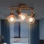 Lámpara de techo con 3 bombillas LED de filamento 12 W de vidaXL, Apliques de techo - Ref: Foro24-244395, Precio: 47,29 €, De...