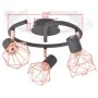 Lámpara de techo con 3 bombillas LED de filamento 12 W de vidaXL, Apliques de techo - Ref: Foro24-244395, Precio: 47,29 €, De...