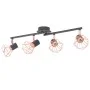 Ceiling lamp with 4 E14 black and copper bulbs by vidaXL, ceiling lights - Ref: Foro24-244391, Price: 46,88 €, Discount: %