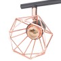 Lámpara de techo con 4 focos E14 negra y cobre de vidaXL, Apliques de techo - Ref: Foro24-244391, Precio: 47,65 €, Descuento: %