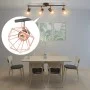 Lámpara de techo con 4 focos E14 negra y cobre de vidaXL, Apliques de techo - Ref: Foro24-244391, Precio: 46,88 €, Descuento: %