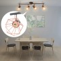 Lámpara de techo con 4 focos E14 negra y cobre de vidaXL, Apliques de techo - Ref: Foro24-244391, Precio: 47,65 €, Descuento: %