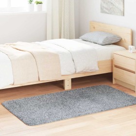 Alfombra de pelo largo NAVARRA gris claro 80x150 cm poliéster en Alfombras | Comprar online en Foru.es