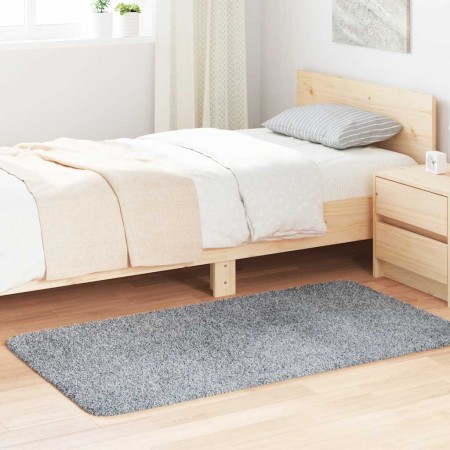 Alfombra de pelo largo NAVARRA gris claro 80x150 cm poliéster en Alfombras | Comprar online en Foru.es