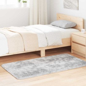 Alfombra de pelo largo NAVARRA gris plata 80x150 cm poliéster en Alfombras | Comprar online en Foru.es