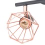 Lámpara de techo con 2 focos E14 negra y cobre de vidaXL, Apliques de techo - Ref: Foro24-244389, Precio: 28,54 €, Descuento: %