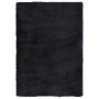 Alfombra peluda de pelo largo NAVARRA negra 120x170cm poliéster en Alfombras | Comprar online en Foru.es