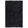 Alfombra peluda de pelo largo NAVARRA negra 130x200cm poliéster en Alfombras | Comprar online en Foru.es