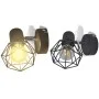 Apliques bombilla filamento LED estilo industrial 2 uds negro de vidaXL, Apliques de pared - Ref: Foro24-242265, Precio: 26,0...