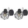 Apliques bombilla filamento LED estilo industrial 2 uds negro de vidaXL, Apliques de pared - Ref: Foro24-242265, Precio: 26,0...