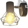 Apliques bombilla filamento LED estilo industrial 2 uds negro de vidaXL, Apliques de pared - Ref: Foro24-242265, Precio: 26,0...