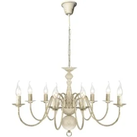 Lámpara de araña antique metal blanco 8 bombillas E14 de vidaXL, Lámparas de araña - Ref: Foro24-241383, Precio: 101,31 €, De...