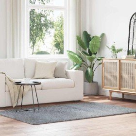 Alfombra de pelo largo NAVARRA gris claro 130x200 cm poliéster en Alfombras | Comprar online en Foru.es