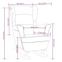 Silla mecedora con patas de madera de caucho terciopelo negro de vidaXL, Mecedoras - Ref: Foro24-329369, Precio: 236,89 €, De...
