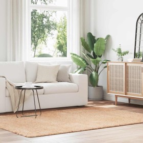 Alfombra peluda de pelo largo NAVARRA beige 160x230cm poliéster en Alfombras | Comprar online en Foru.es