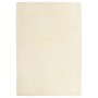 Alfombra peluda de pelo largo NAVARRA crema 160x230cm poliéster en Alfombras | Comprar online en Foru.es