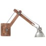 Lámpara de pared redonda estilo industrial plateada E27 de vidaXL, Apliques de pared - Ref: Foro24-320575, Precio: 56,88 €, D...