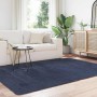 Alfombra de pelo largo NAVARRA azul marino 160x230 cm poliéster en Alfombras | Comprar online en Foru.es