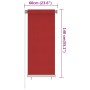 Persiana enrollable de jardín HDPE rojo 60x140 cm de vidaXL, Persianas y estores - Ref: Foro24-312887, Precio: 27,04 €, Descu...