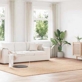 Alfombra peluda de pelo largo NAVARRA beige 240x340cm poliéster en Alfombras | Comprar online en Foru.es