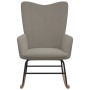 Silla mecedora de terciopelo gris claro de vidaXL, Mecedoras - Ref: Foro24-327743, Precio: 109,69 €, Descuento: %