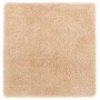 Alfombra peluda de pelo largo NAVARRA beige 120x120cm poliéster en Alfombras | Comprar online en Foru.es