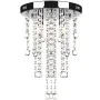 Lámpara blanca colgante de metal con adornos de cristal de vidaXL, Lámparas de araña - Ref: Foro24-241382, Precio: 35,49 €, D...