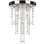 Lámpara blanca colgante de metal con adornos de cristal de vidaXL, Lámparas de araña - Ref: Foro24-241382, Precio: 34,80 €, D...