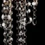 Lámpara blanca colgante de metal con adornos de cristal de vidaXL, Lámparas de araña - Ref: Foro24-241382, Precio: 35,49 €, D...