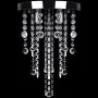Lámpara blanca colgante de metal con adornos de cristal de vidaXL, Lámparas de araña - Ref: Foro24-241382, Precio: 35,49 €, D...