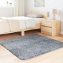Alfombra de pelo largo NAVARRA gris claro 120x120 cm poliéster en Alfombras | Comprar online en Foru.es