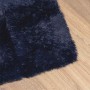 Alfombra de pelo largo NAVARRA azul marino 120x120 cm poliéster en Alfombras | Comprar online en Foru.es