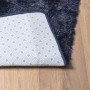 Alfombra de pelo largo NAVARRA azul marino 120x120 cm poliéster en Alfombras | Comprar online en Foru.es
