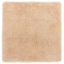 Alfombra peluda de pelo largo NAVARRA beige 160x160cm poliéster en Alfombras | Comprar online en Foru.es