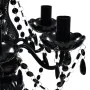 Lámpara de araña de cristal 5 bombillas negra de vidaXL, Lámparas de araña - Ref: Foro24-240308, Precio: 58,50 €, Descuento: %